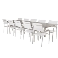 Matgrupp Venture Home Lova 224/324 med 10 Siri Karmstolar