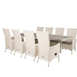 Matgrupp Venture Home Lova 160/240 med 8 Pishi Stolar