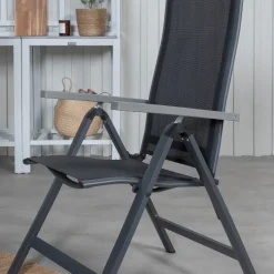 Matgrupp Venture Home Lova 224 Svart med 6 Aleyna Positionsstolar
