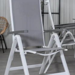 Matgrupp Venture Home Lova 224 Vit med 6 Aleyna Positionsstolar