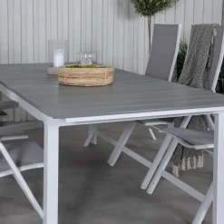 Matgrupp Venture Home Lova 224 Vit med 6 Aleyna Positionsstolar