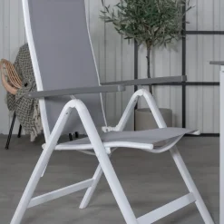 Matgrupp Venture Home Lova 160 Vit med 4 Aleyna Positionsstolar