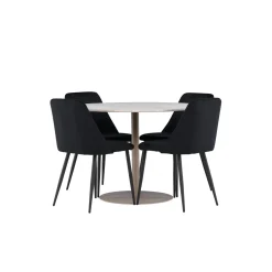Matgrupp Venture Home Lycke Ø110 med 4 st Night Stolar