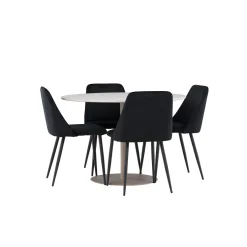 Matgrupp Venture Home Lycke Ø110 med 4 st Night Stolar
