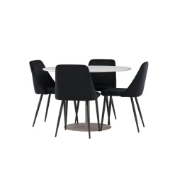 Matgrupp Venture Home Lycke Ø110 med 4 st Night Stolar