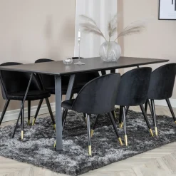 Matgrupp Venture Home Madde med 6 Valentina Stolar Sammmet