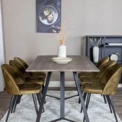 Matgrupp Venture Home Madde med 6 Valentina Stolar Sammmet