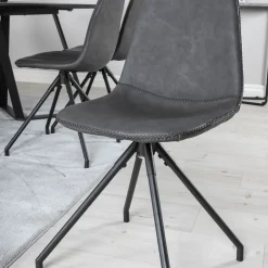 Matgrupp Venture Home Madde med 6 Pobbie Stolar Konstläder