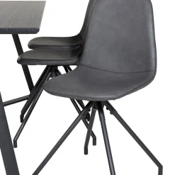 Matgrupp Venture Home Madde med 6 Pobbie Stolar Konstläder