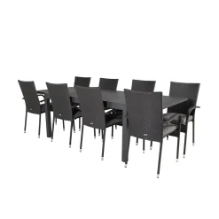 Matgrupp Venture Home Madrid 160/240 med 8 Asta Stolar