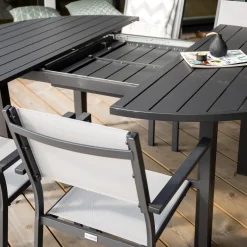Matgrupp Venture Home Madrid Ø 140 med 4 Copacabana Matstolar