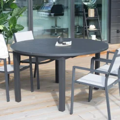 Matgrupp Venture Home Madrid Ø 140 med 4 Copacabana Matstolar