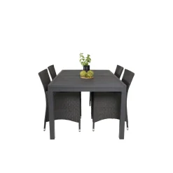 Matgrupp Venture Home Madrid 160/240 med 4 Kira Stolar