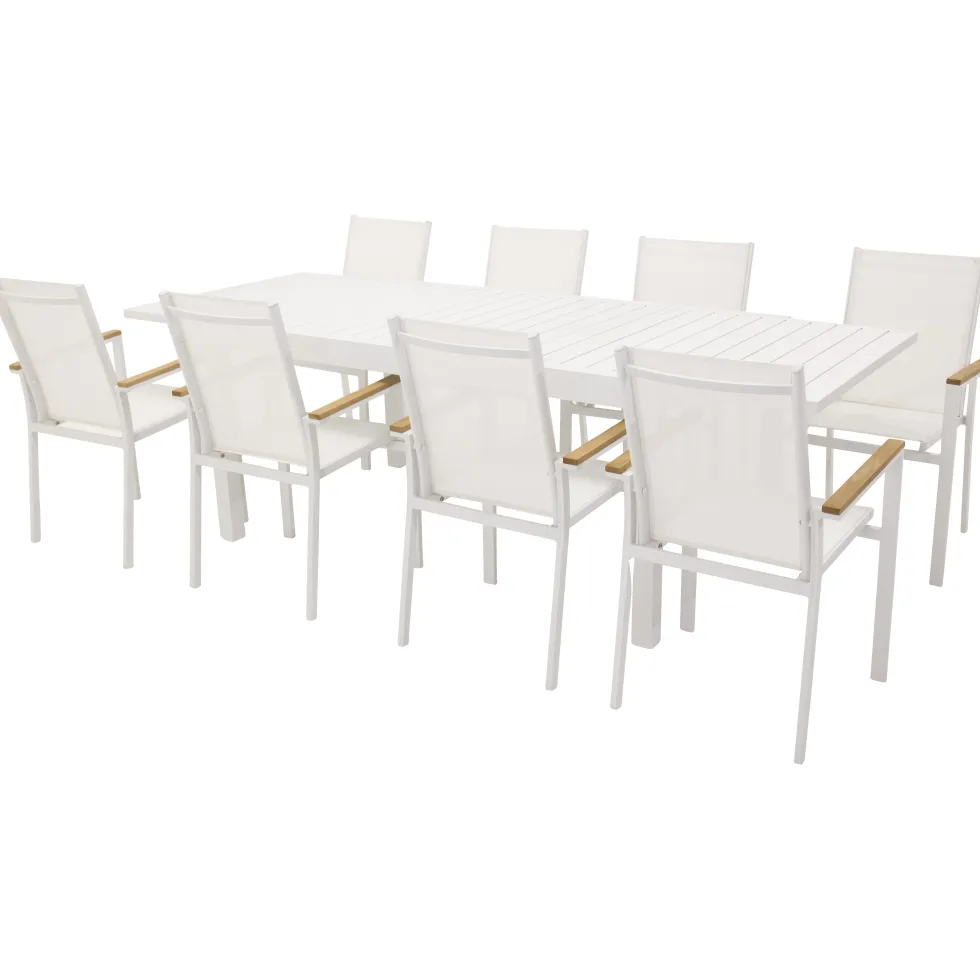 Matgrupp Venture Home Madrid 160/240 med 8 Tilly Stolar