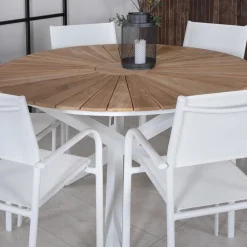 Matgrupp Venture Home Mendi Rund med 6 Sami Stolar