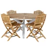 Matgrupp Venture Home Mendi Rund med 4 Cane Stolar