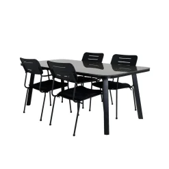 Matgrupp Venture Home Olle med 4 Nime Matstolar