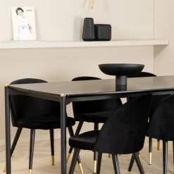 Matgrupp Venture Home Paris med 6 Valentina Stolar Sammet