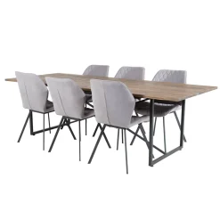 Matgrupp Venture Home Peo med 6 Geneva Stolar