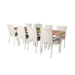 Matgrupp Venture Home Perla 160/240 med 8 Asta Stolar