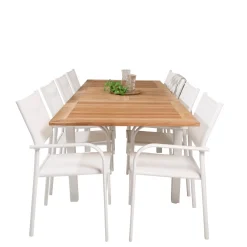 Matgrupp Venture Home Perla 160/240 med 8 Siri MatstolarBlanka Ben