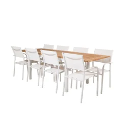 Matgrupp Venture Home Perla 160/240 med 8 Siri MatstolarBlanka Ben
