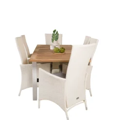 Matgrupp Venture Home Perla 152/210 med 6 Pishi MatstolarBlanka Ben