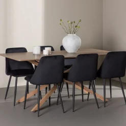 Matgrupp Venture Home Piazza 180 med 6 st Night Stolar