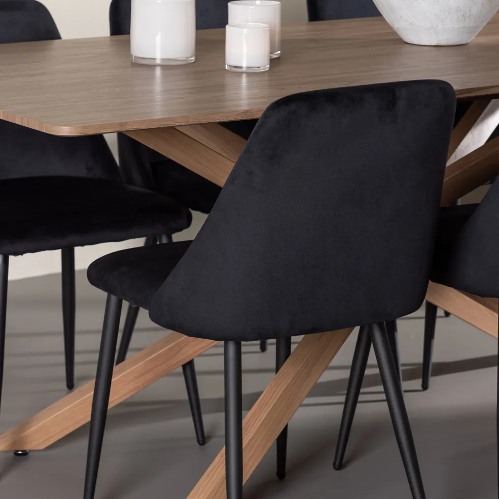 Matgrupp Venture Home Piazza 180 med 6 st Night Stolar
