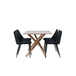 Matgrupp Venture Home Piazza 180 med 6 st Night Stolar
