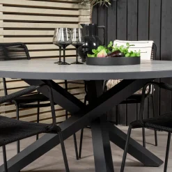 Matgrupp Venture Home Pincy Ø140 med 4 Leon Karmstolar