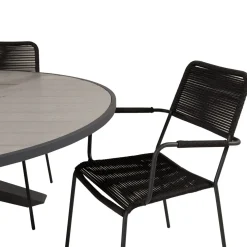 Matgrupp Venture Home Pincy Ø140 med 4 Leon Karmstolar