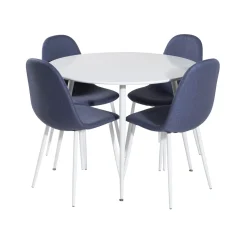 Matgrupp Venture Home Plake med 4 Pobbie Stolar Polyestertyg Runt