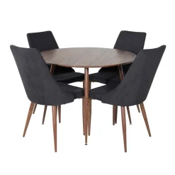 Matgrupp Venture Home Plake med 4 Laura Stolar Polyestertyg Runt