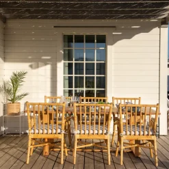 Matgrupp Venture Home Plarra med 6 Cave Karmstolar