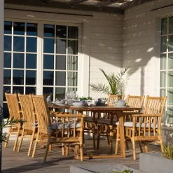 Matgrupp Venture Home Plarra med 6 Cave Karmstolar