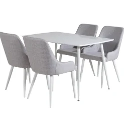 Matgrupp Venture Home Pobbie med 4 Plake Stolar Polyestertyg