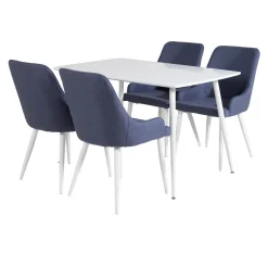 Matgrupp Venture Home Pobbie med 4 Plake Stolar Polyestertyg