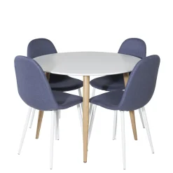 Matgrupp Venture Home Polar Ø100 cm med 4st Plaza Matstolar
