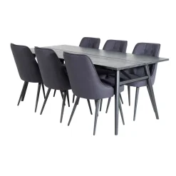 Matgrupp Venture Home Salt med 6 Vera Stolar Polyestertyg