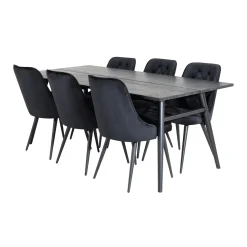 Matgrupp Venture Home Salt med 6 Vera Stolar Sammet