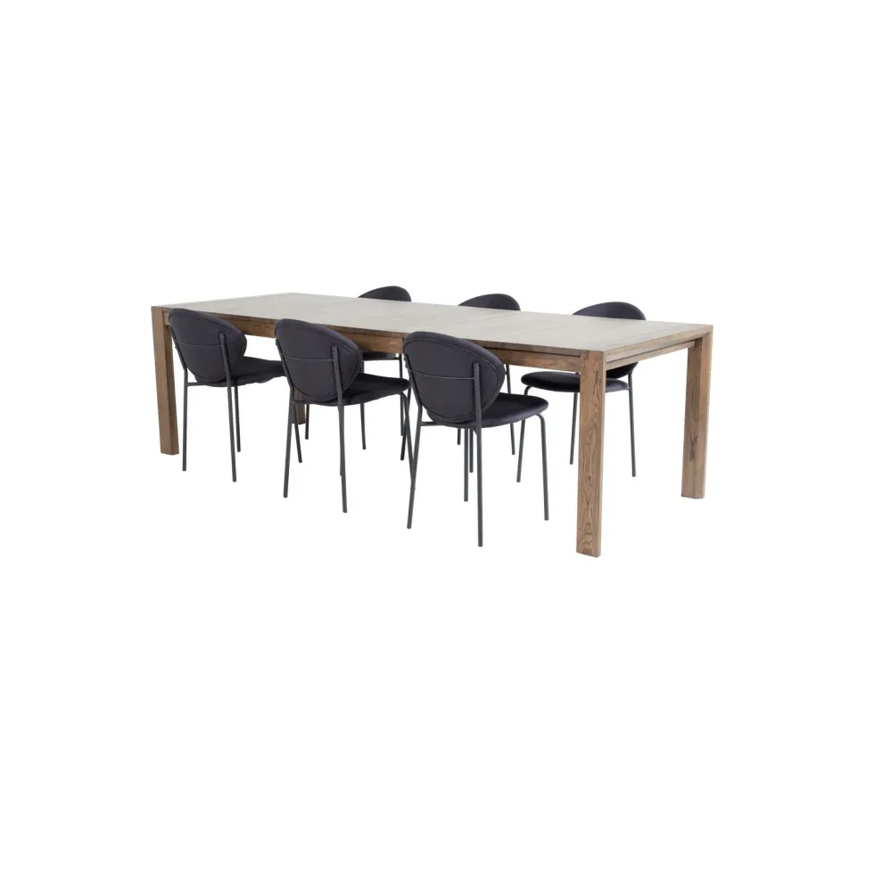 Matgrupp Venture Home Shy med 6 Valor Matstolar