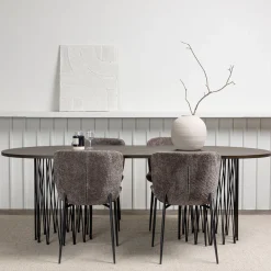 Matgrupp Venture Home Stone med 4 Modesto Stolar