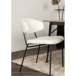 Matgrupp Venture Home Tempe Matbord 140 cm & 4 Chico Stolar i Boucle