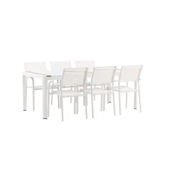 Matgrupp Venture Home Togo med 6 Santorini stolar