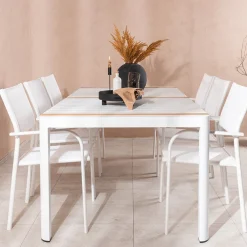 Matgrupp Venture Home Togo med 6 Santorini stolar