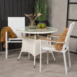 Matgrupp Venture Home Virda Ø 90 med 2 Thea Matstolar