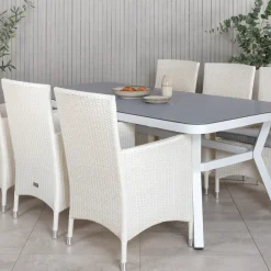 Matgrupp Venture Home Virya med 6 Malin Karmstolar