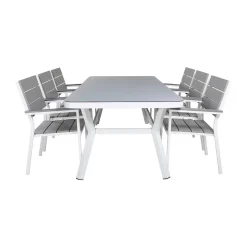 Matgrupp Venture Home Virya Matgrupp Utomhus 200cm med 6 Levels Stapelbara Matstolar