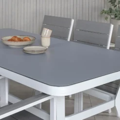 Matgrupp Venture Home Virya Matgrupp Utomhus 200cm med 6 Levels Stapelbara Matstolar